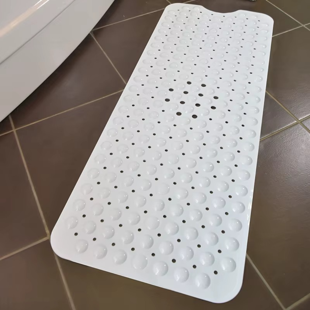 Non-Slip Bathtub Shower Mat with Drain Holes and Suction Cups