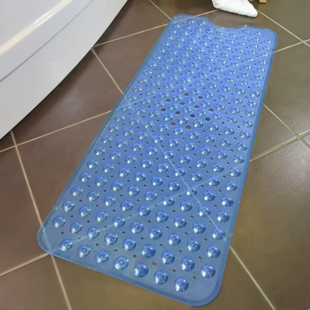 Non-Slip Bathtub Shower Mat with Drain Holes and Suction Cups